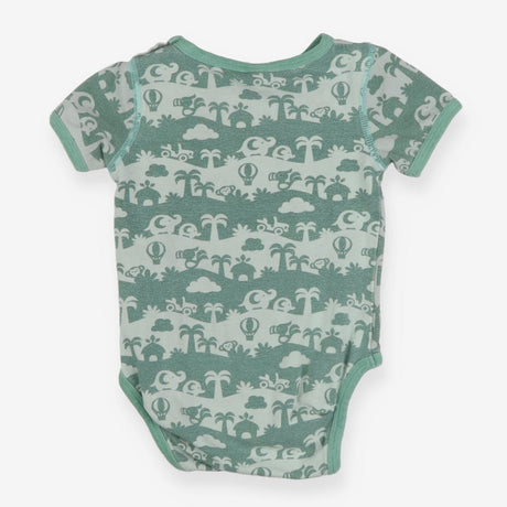 Green jungle waves bodysuit