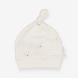 Baby hat white with bear faces