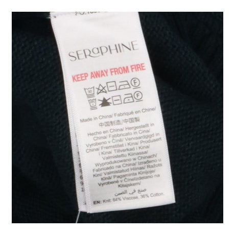 Seraphine Green Roll‑Neck Cropped Maternity Sweate