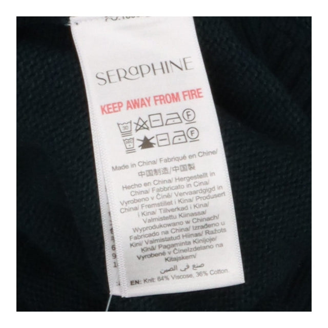 Seraphine Green Roll‑Neck Cropped Maternity Sweate