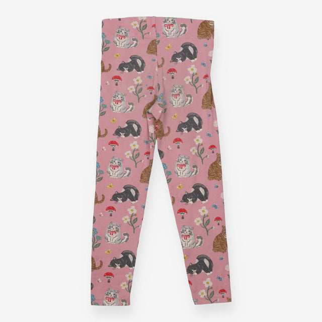 Pink Leggings with Cats