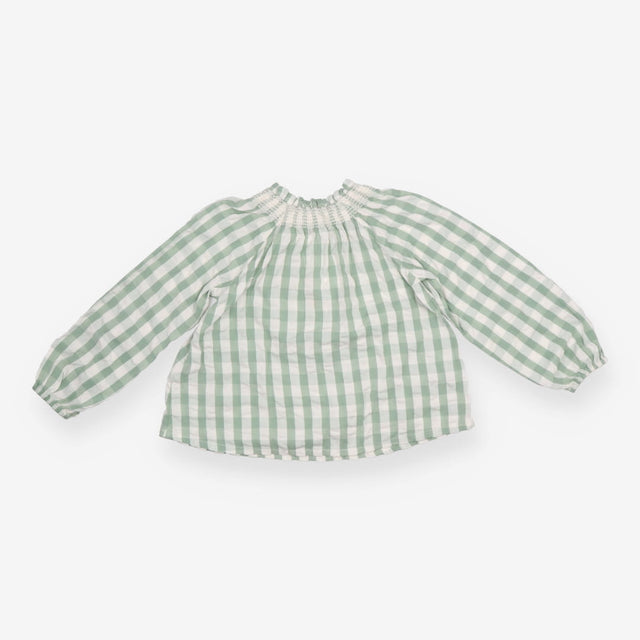 Green Plaid Blouse 