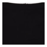 Black Front Split Tailored Pencil Skirt