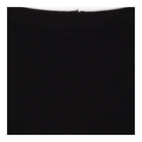 Black Front Split Tailored Pencil Skirt