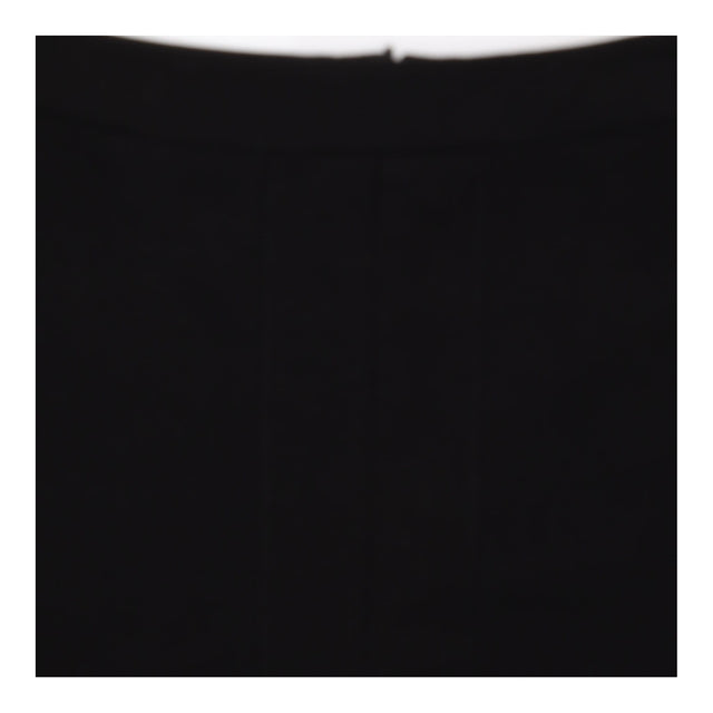 Black Front Split Tailored Pencil Skirt