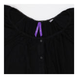 T-shirt black with lace detail - maternity