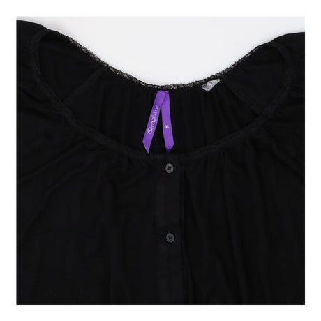 T-shirt black with lace detail - maternity