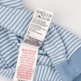 Blue stripe jersey dungarees with blue bodysuit wh