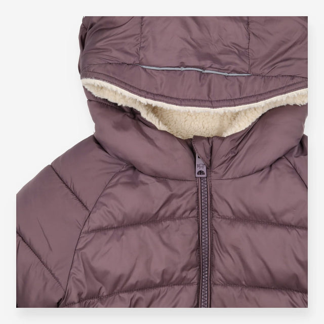 Reversible Black Cherry Sherpa Coat