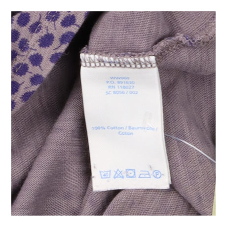 Grey Navy Micro Dot Cotton Jersey Tunic Dress Pock