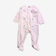 Pink Velour Sheep Sleepsuit