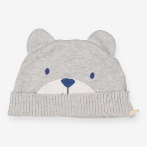 Hat grey bear with ears