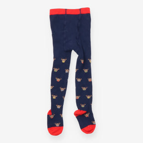Tights navy reindeer