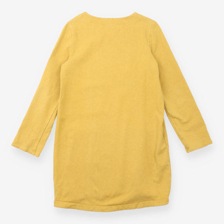 Tunic Dress Mustard Yellow Long Sleeve Patch Pocke