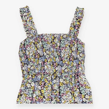 Floral Print Wide Leg Maternity Jumpsuit Sleeveles