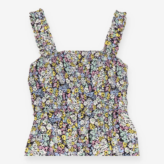 Floral Print Wide Leg Maternity Jumpsuit Sleeveles