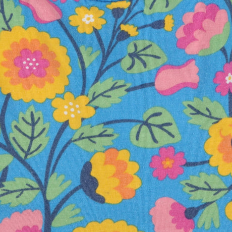 Dress blue large flowers