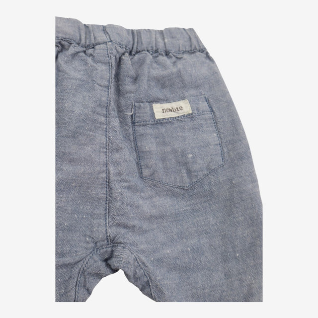 Trousers Light Blue with brown buttons