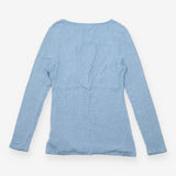 Slate Blue Ribbed Long Sleeve Maternity & Nursing 