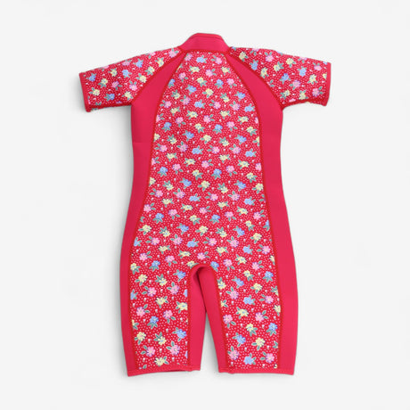 Wetsuit pink floral neoprene