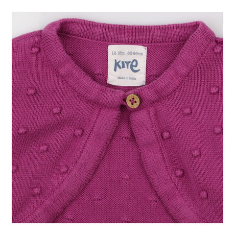 Cardigan knit purple 