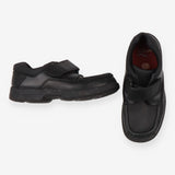 Black School Shoes Velcro Strap