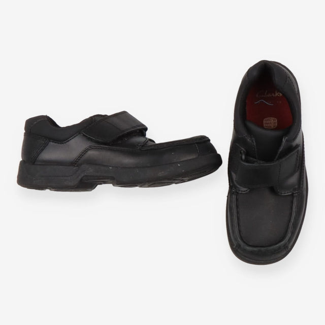 Black School Shoes Velcro Strap