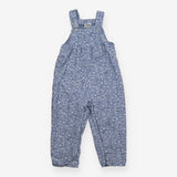 Blue floral cord dungarees
