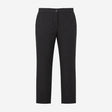 Black Stretch Cotton Blend Smart Tailored Slim Leg