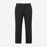 Black Stretch Cotton Blend Smart Tailored Slim Leg