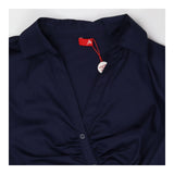 Shirt dress blue cotton