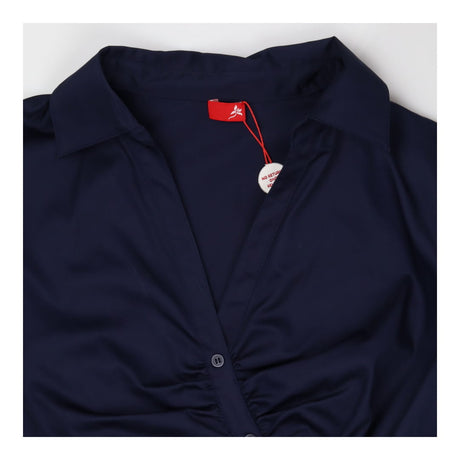 Shirt dress blue cotton