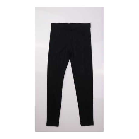 Leggings Black High Rise Faux Suede Stretch Slim