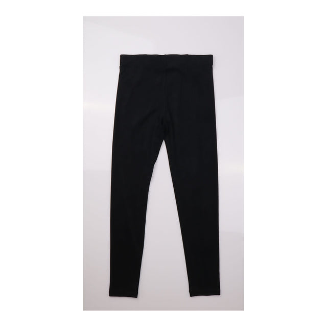 Leggings Black High Rise Faux Suede Stretch Slim