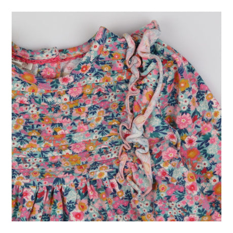 Outfit Tunic Long Sleeved Floral Frill and Shorts 