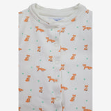 Sleepsuit White, Foxes