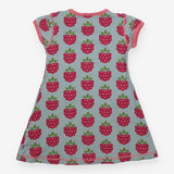 Dress short sleeved grape