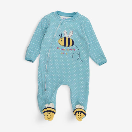 Sleepsuit Zip Spotted Bee