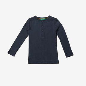 Winter Blue Rib Long Sleeve T-Shirt