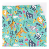 Leggings Turquoise Green Organic Cotton Jungle Pri