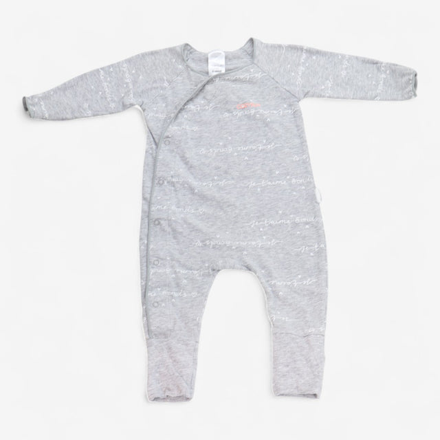 Cozysuit sleepsuit grey je t'iame bonds