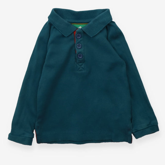 Polo shirt LS green