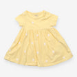 Dress Short Sleeve Polka Dot Yellow