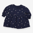 Sweater Dress Navy with Hearts