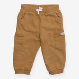 Jogger Light Brown with pockets and White Strings