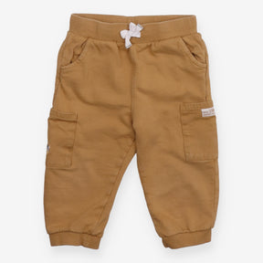 Jogger Light Brown with pockets and White Strings