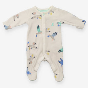 Sleepsuit white birds