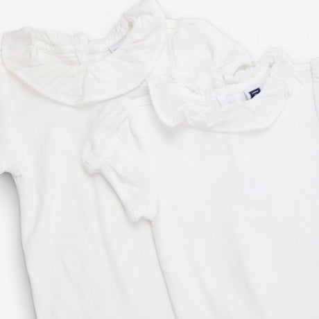 2 Packs Bodysuit Collared White