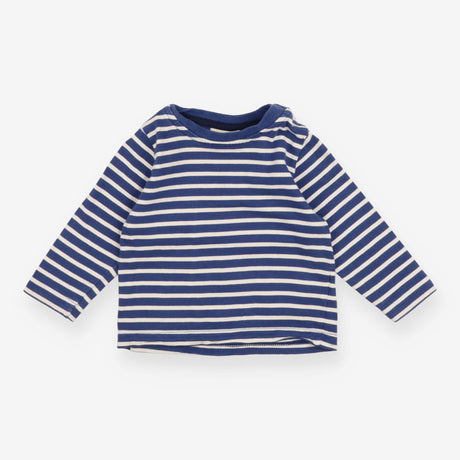 Long Sleeved T-Shirt Navy and White Stripes
