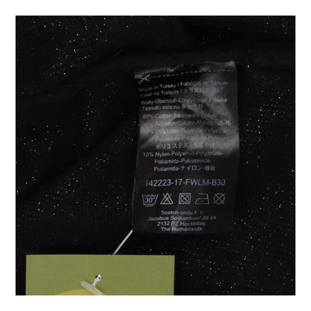 Dark Grey Silver Cardigan Metallic Knit